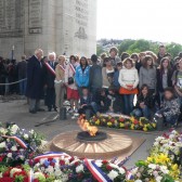 Photo souvenir sous l'Arc de Triomphe