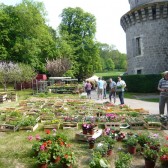 dans la cour du château de Dormans