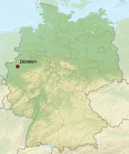 localisation de Dorsten sur une carte d'allemagne