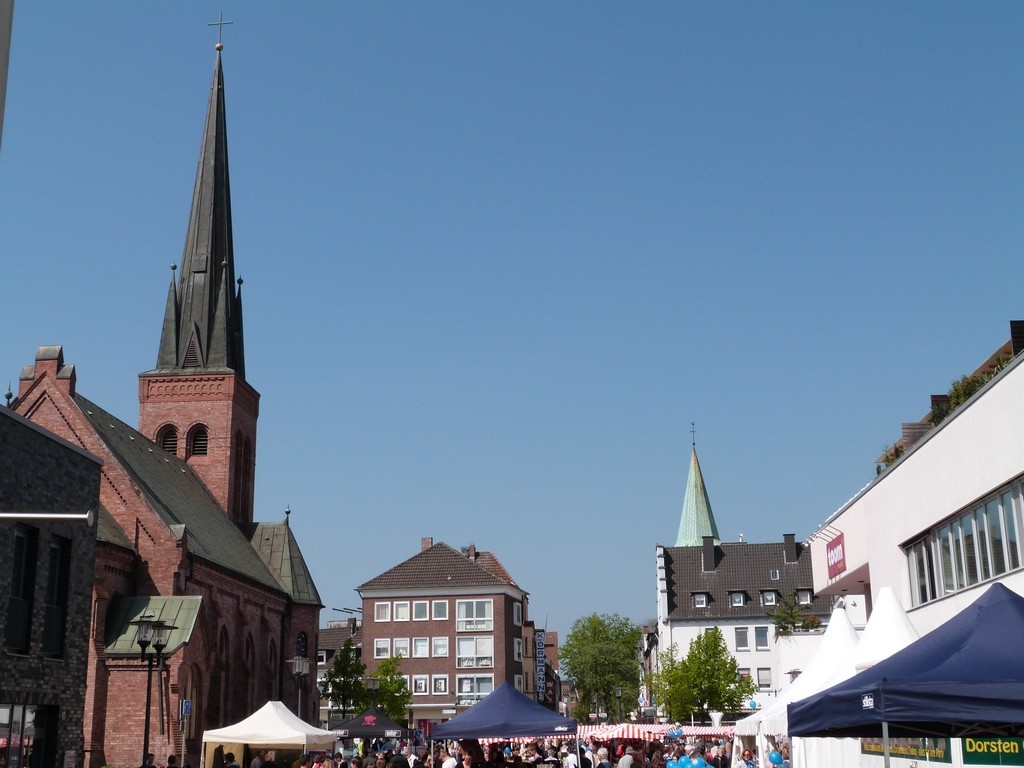 Dorsten centre, en allant vers l’Ouest