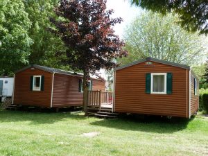 au camping les mobil-home avec terrasse