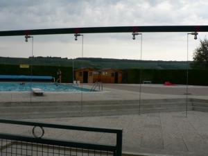 bassins chauffés de la piscine