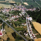 Vue aérienne de Soilly, hameau de Dormans