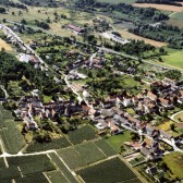 Vue aérienne de Soilly, hameau de Dormans