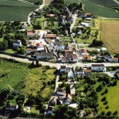 Vue aérienne de Try, hameau de Dormans