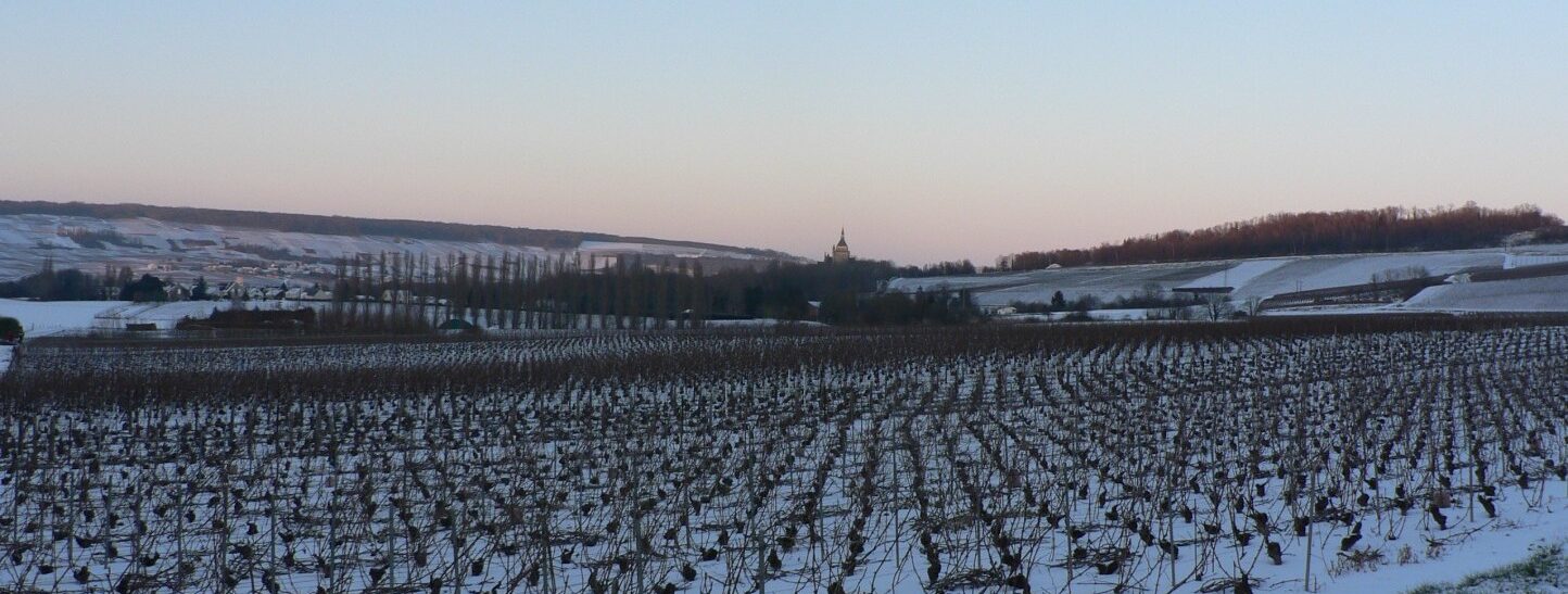 Paysage d’hiver à  Dormans