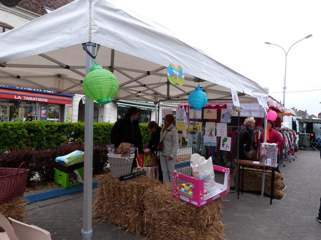 animation du marché de Dormans avril 2017 Installation