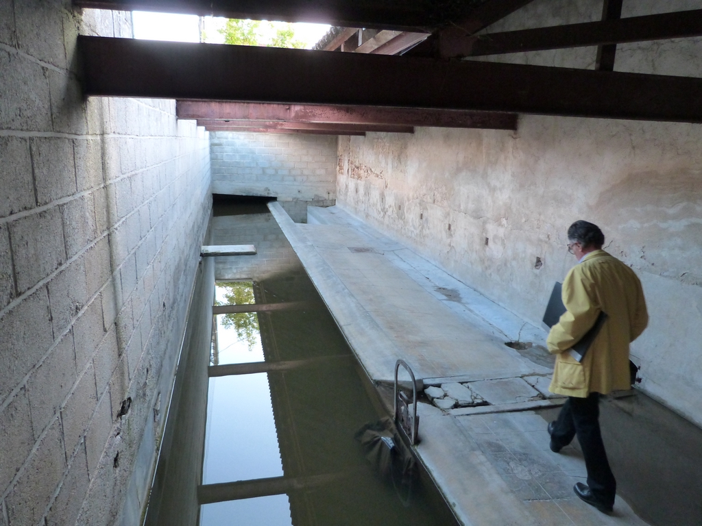 Fin du parcours : le plus ancien lavoir existant., lors des Journées Européennes du patrimoine à Dormans