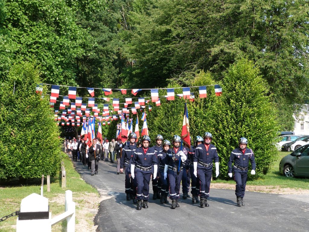 8 juillet 2018 Mémorial de Dormans le défilé dans le parc