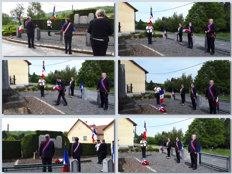 La cérémonie au monument aux morts de Soilly