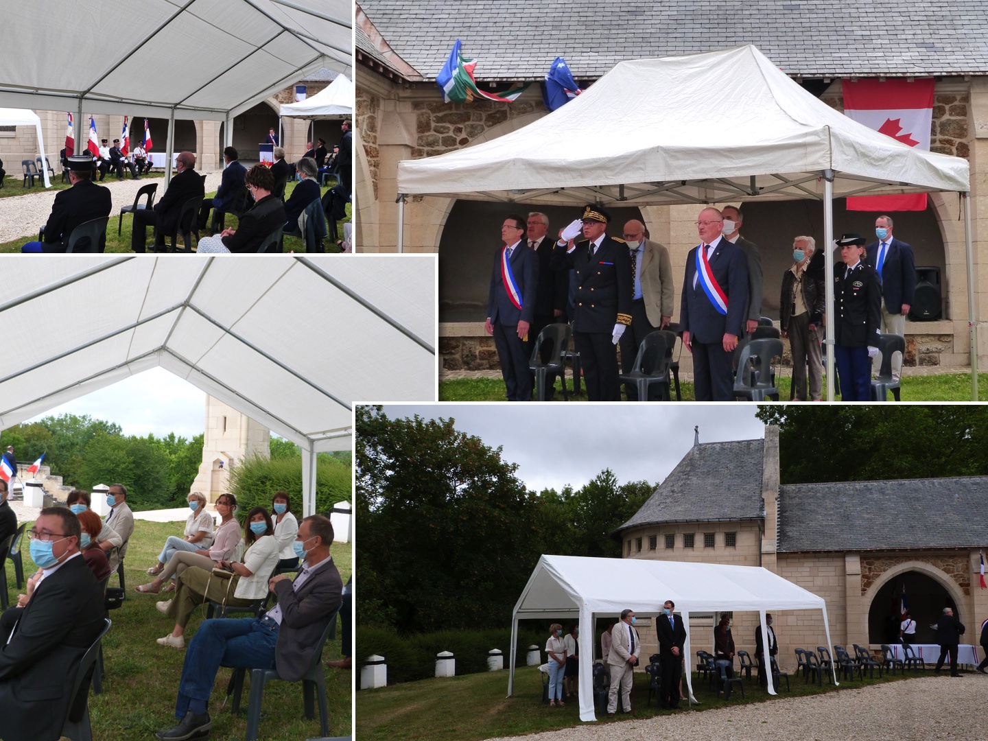 L'assistance lors de la cérémonie du 5 juillet au Mémorial de Dormans